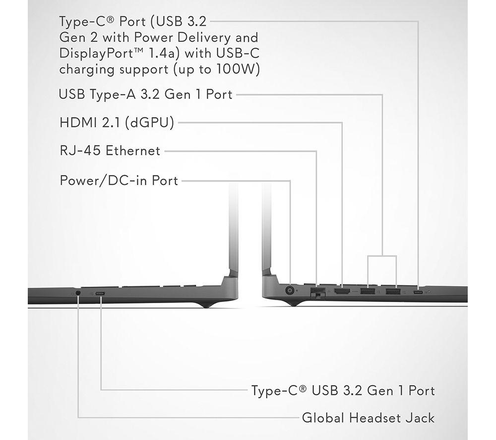 ALIENWARE 15 DA15260 15.3" Gaming Laptop - Intel&reg; Core&trade; 5, RTX 3050, 512 GB SSD image number 10 of 12