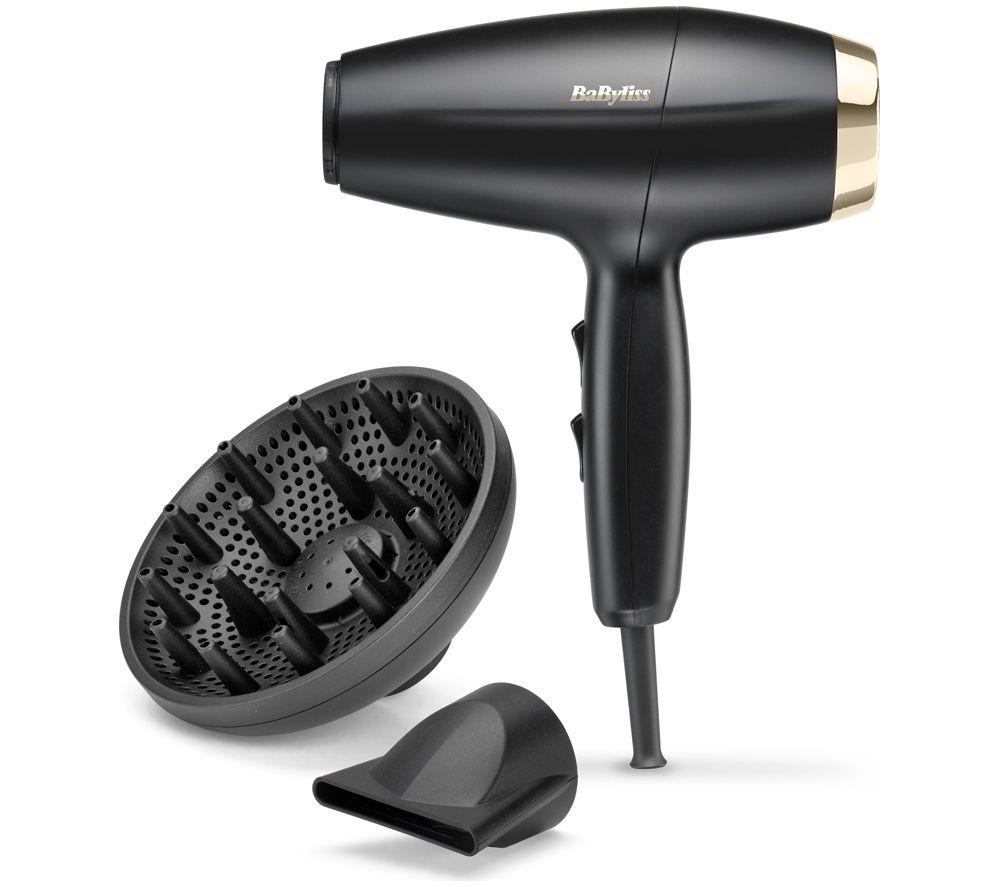 BABYLISS 6150DU Digital Power Dry Hair Dryer - Black & Rose Gold