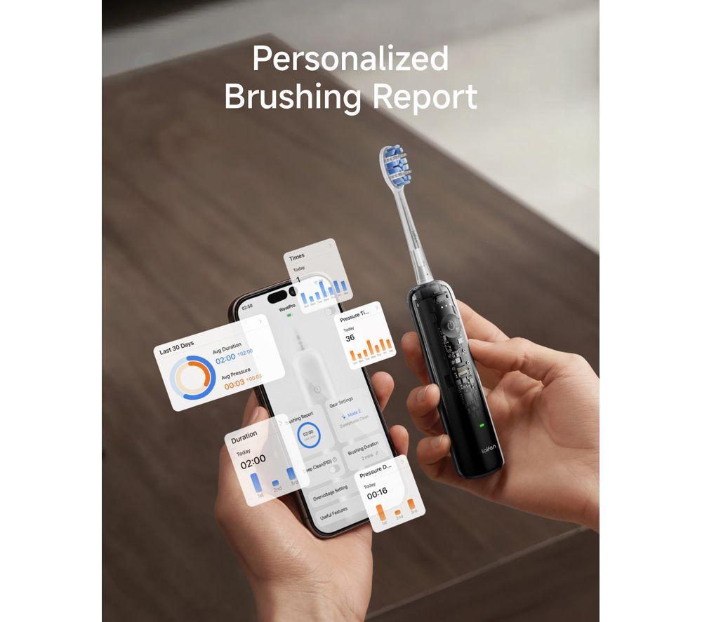LAIFEN Wave Pro Electric Toothbrush - Black image number 5 of 7