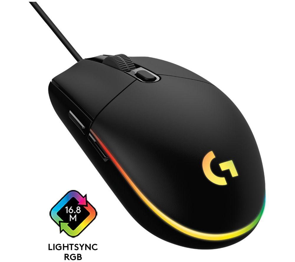 LOGITECH G102 Lightsync Optical Gaming Mouse - Black image number 2 of 7