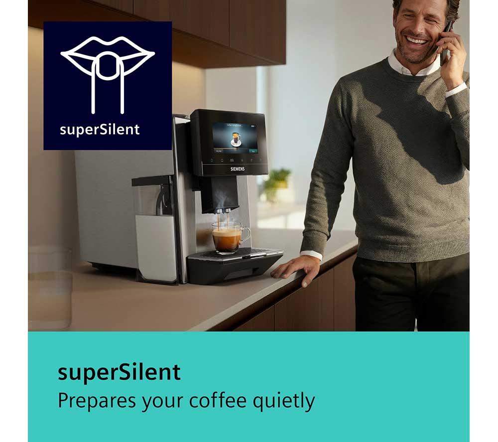 SIEMENS (SIE) TQ923G03 EQ900 iAroma Smart Bean to Cup Coffee Machine - Stainless Steel image number 12 of 12