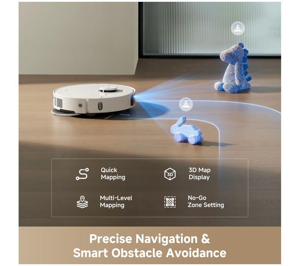 DREAME D30 Ultra Robot Vacuum Cleaner - White image number 3 of 4