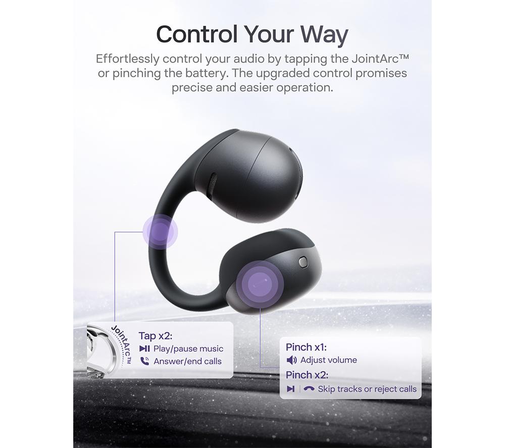 SHOKZ OpenDots Air Wireless Bluetooth Earbuds - Black image number 7 of 11