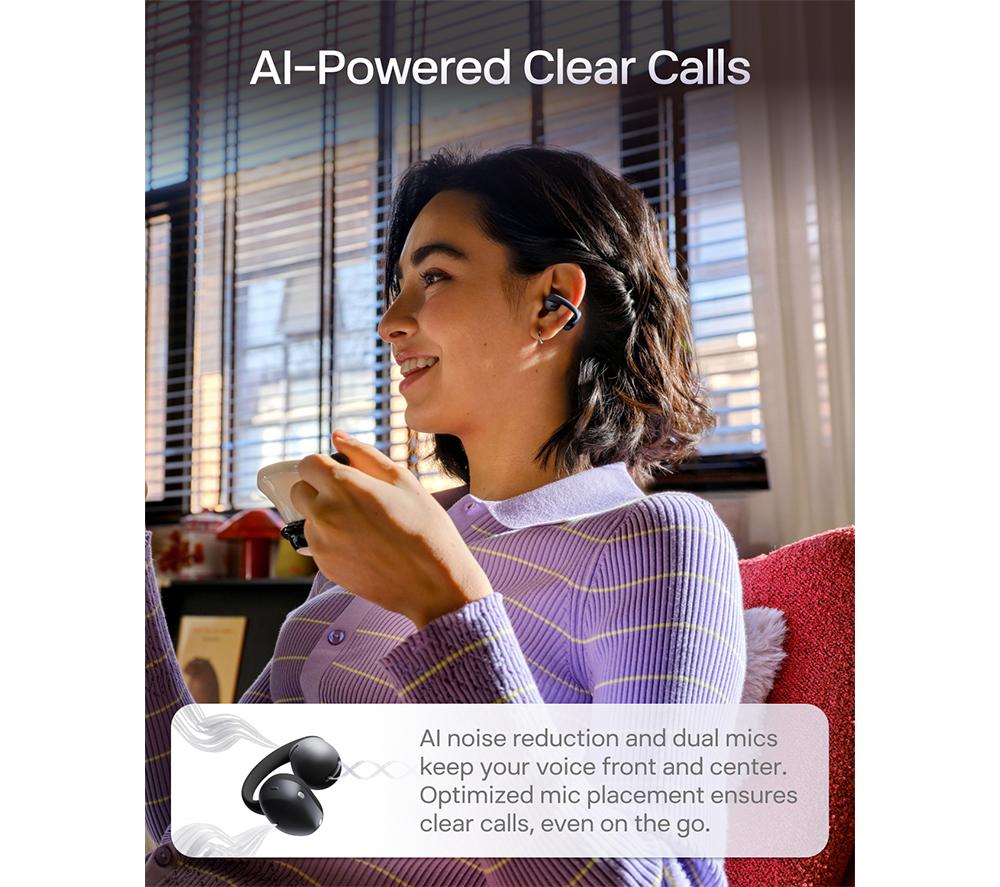 SHOKZ OpenDots Air Wireless Bluetooth Earbuds - Black image number 8 of 11