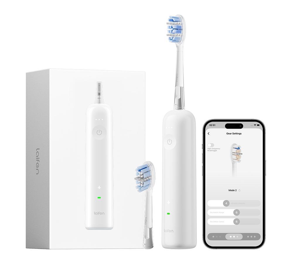 LAIFEN Wave Electric Toothbrush - White (Special Edition) image number 3 of 14