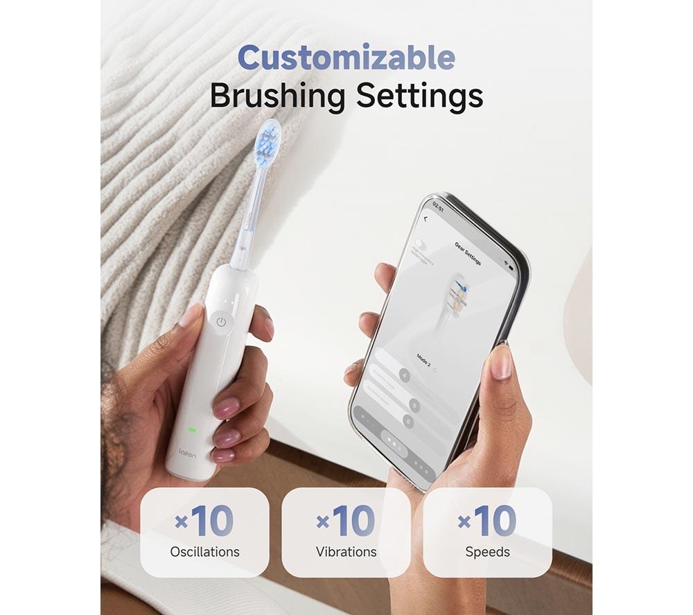 LAIFEN Wave Electric Toothbrush - White (Special Edition) image number 4 of 14