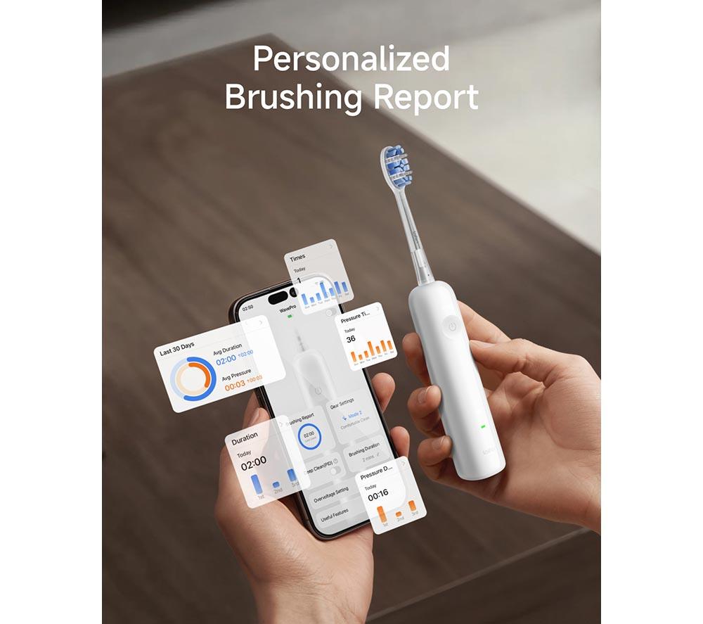 LAIFEN Wave Electric Toothbrush - White (Special Edition) image number 7 of 14