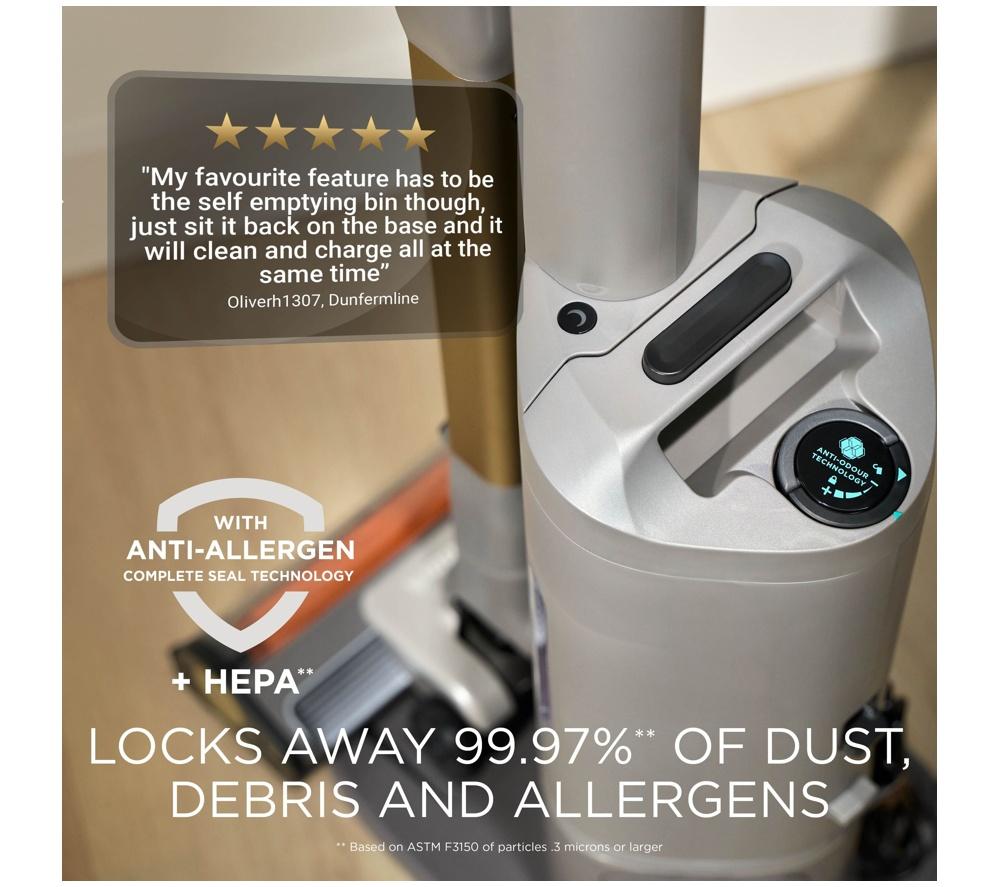 SHARK PowerDetect Speed Luxe Collection Clean & Empty IA3246UKTIV Cordless Vacuum Cleaner &ndash; Ivory image number 11 of 12