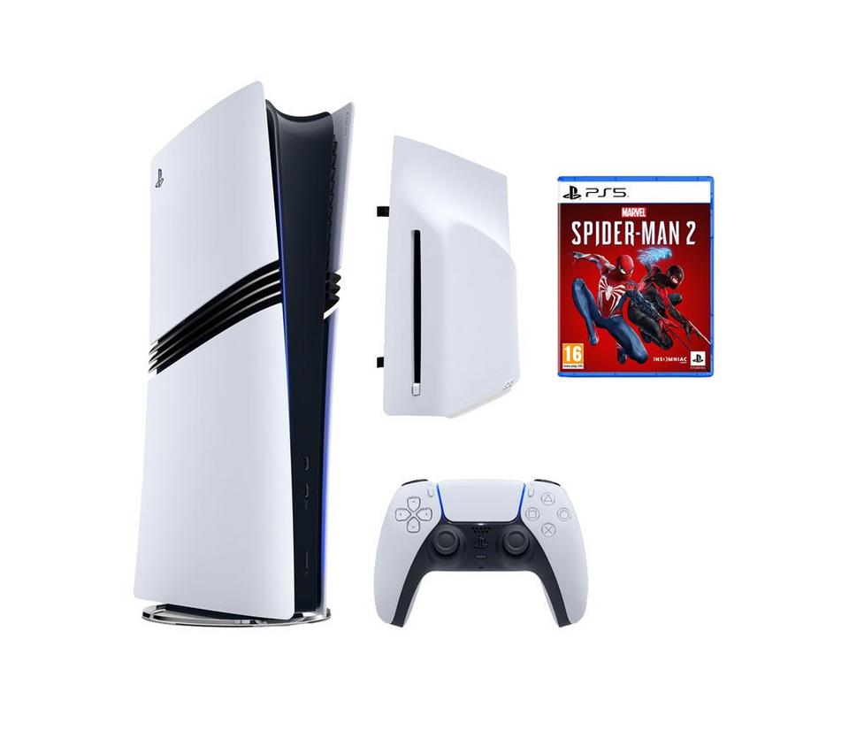 SONY PlayStation 5 Pro, PS5 Marvel's Spider-Man 2 & Disc Drive Bundle