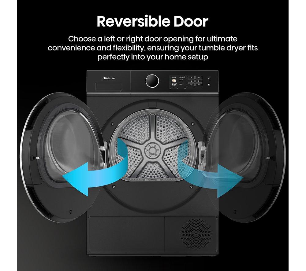 HISENSE 5i Series DH5I904BBBC WiFi-enabled 9 kg Heat Pump Tumble Dryer - Black image number 23 of 32