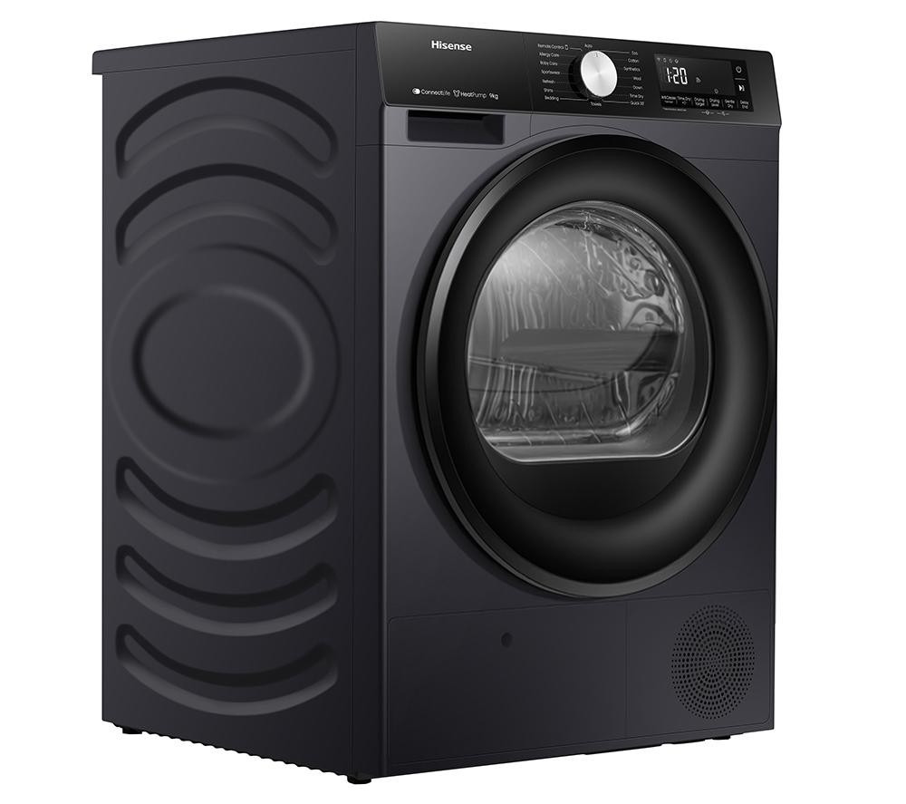 HISENSE 3S Series DH3S902BBCC WiFi-enabled 9 kg Heat Pump Tumble Dryer - Black image number 20 of 22