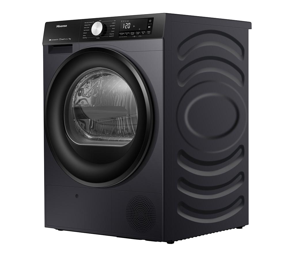 HISENSE 3S Series DH3S902BBCC WiFi-enabled 9 kg Heat Pump Tumble Dryer - Black image number 21 of 22