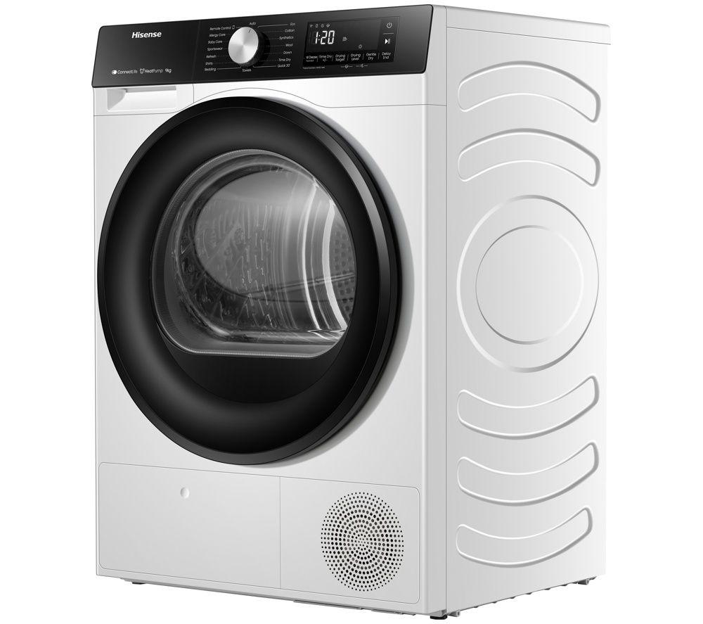 HISENSE 3S Series DH3S902BWCC WiFi-enabled 9 kg Heat Pump Tumble Dryer - White image number 5 of 5