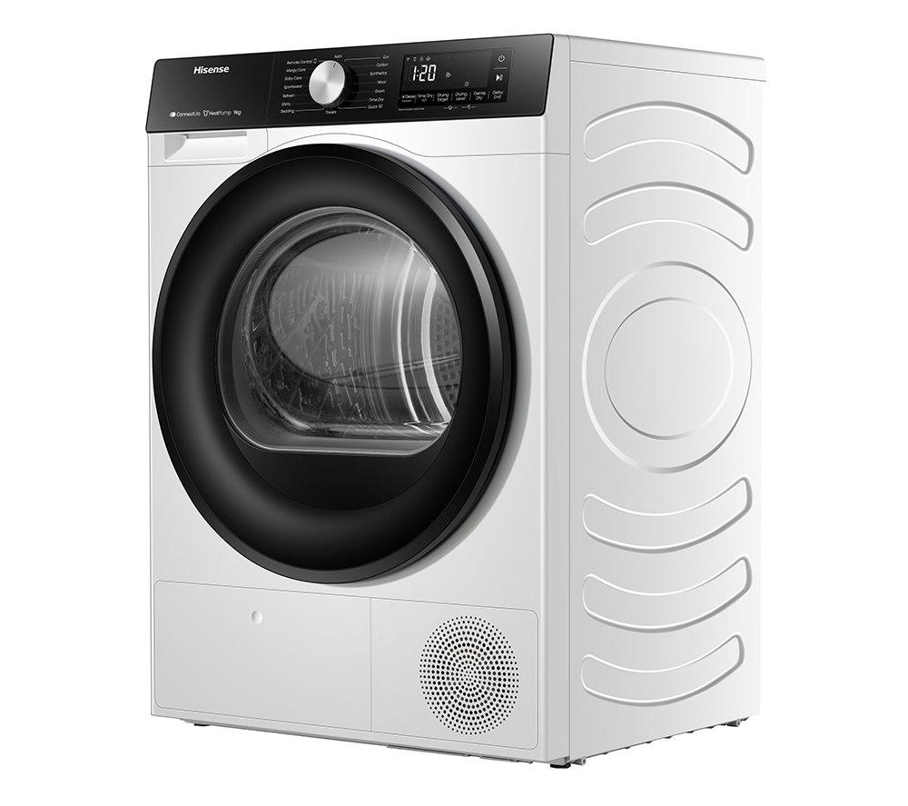 HISENSE 3S Series DH3S902BWCC WiFi-enabled 9 kg Heat Pump Tumble Dryer - White image number 22 of 23