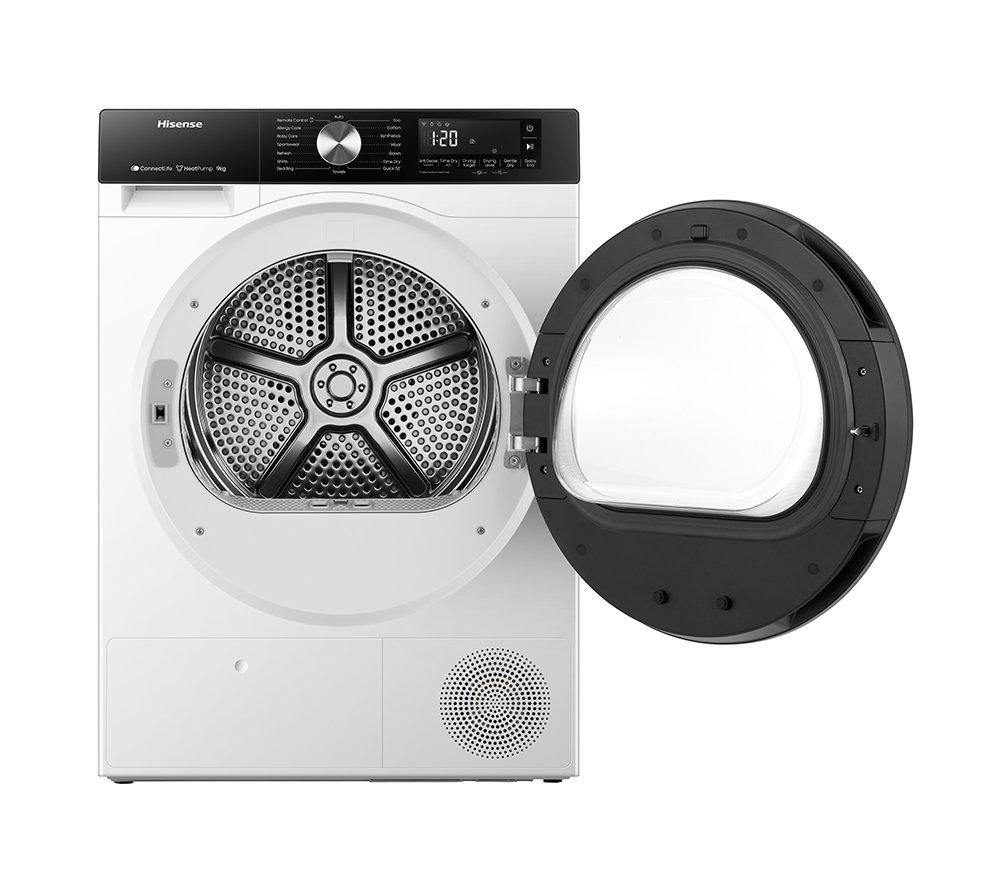 HISENSE 3S Series DH3S902BWCC WiFi-enabled 9 kg Heat Pump Tumble Dryer - White image number 23 of 23