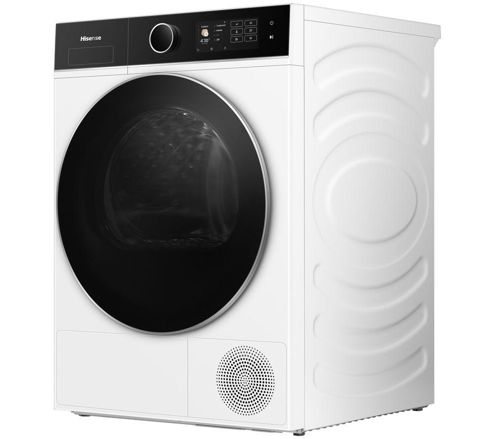 HISENSE 5i Series DH5I904BWBC WiFi-enabled 9 kg Heat Pump Tumble Dryer - White image number 3 of 3