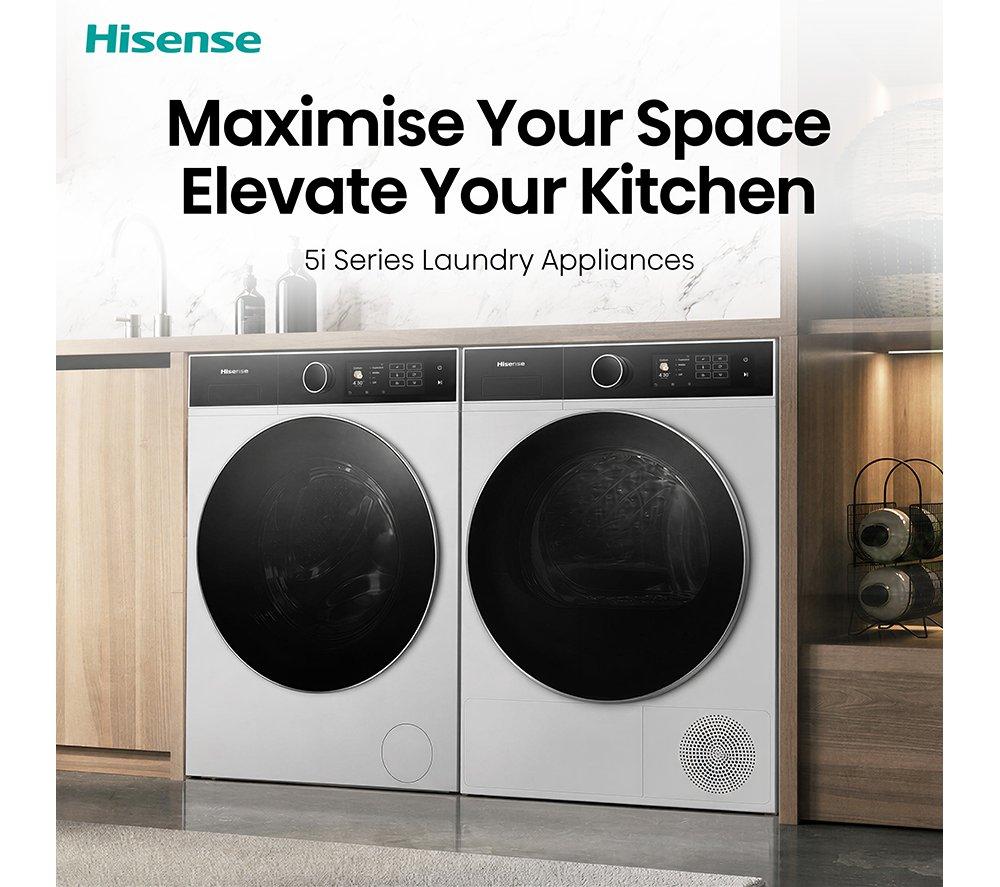 HISENSE KitchenFit 5i Series DH5I904BWBC WiFi-enabled 9 kg Heat Pump Tumble Dryer - White image number 4 of 32