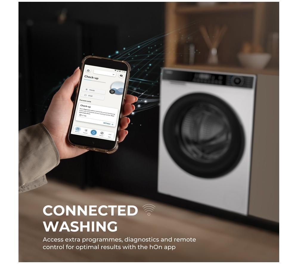 HAIER X7 Plus HW100B14609AU1 WiFi-enabled 10 kg 1400 Spin Washing Machine - White image number 9 of 16