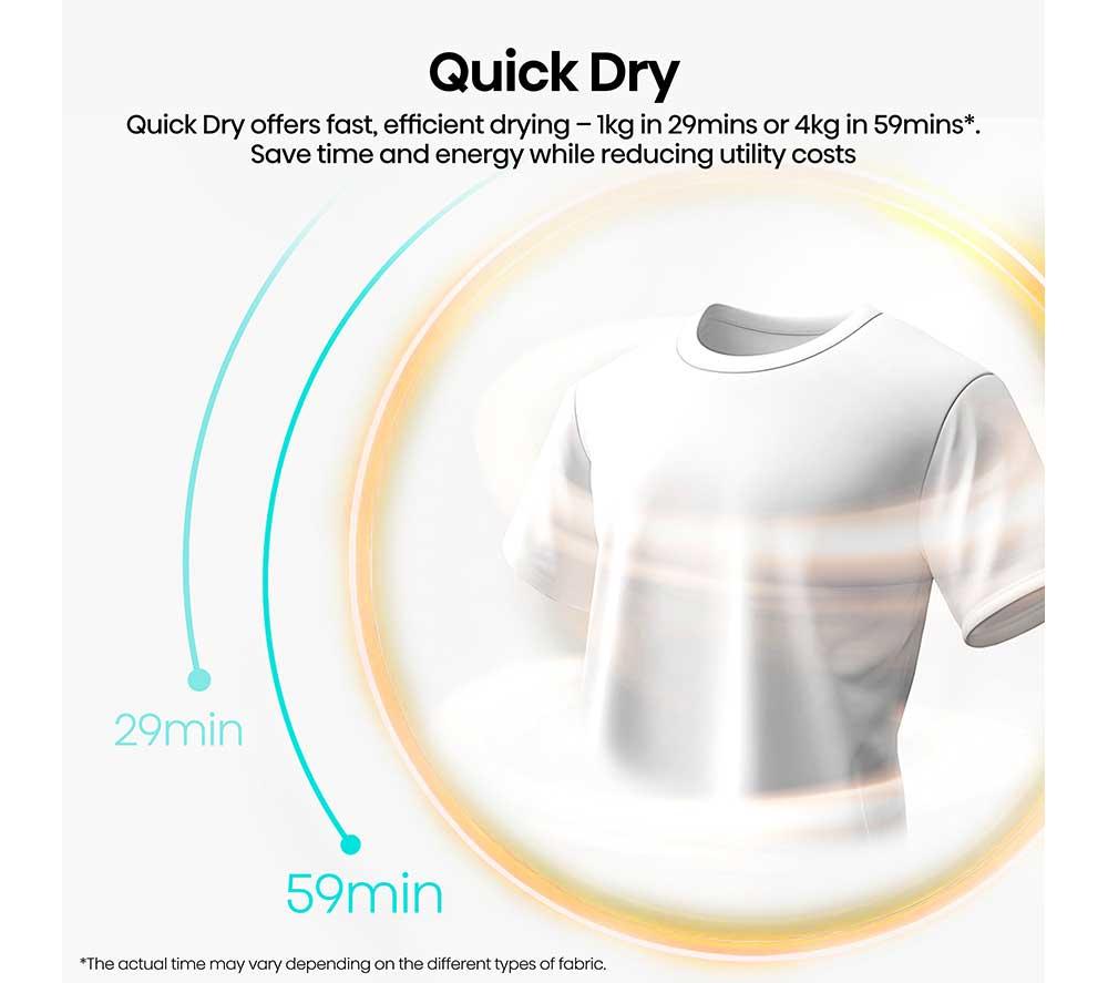 HISENSE 3i Series DH3I904UBDC WiFi-enabled 9 kg Heat Pump Tumble Dryer - Black image number 8 of 28