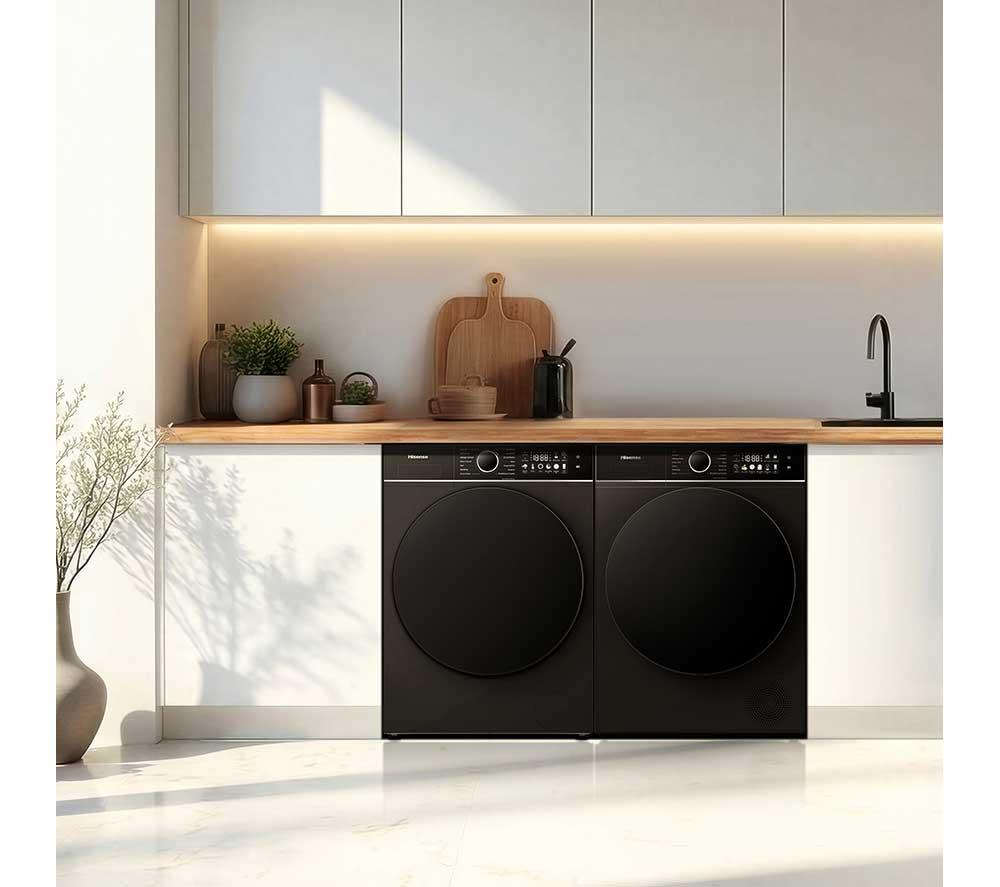 HISENSE 3i Series DH3I904UBDC WiFi-enabled 9 kg Heat Pump Tumble Dryer - Black image number 24 of 28