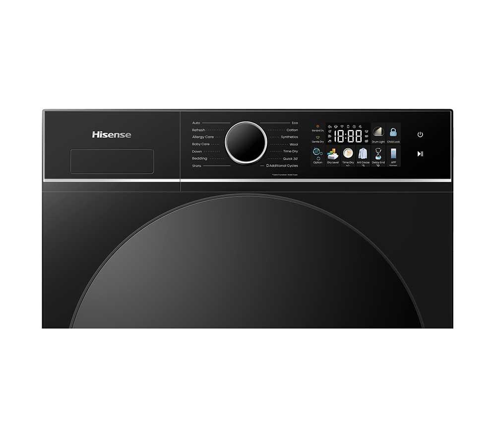 HISENSE 3i Series DH3I904UBDC WiFi-enabled 9 kg Heat Pump Tumble Dryer - Black image number 25 of 28