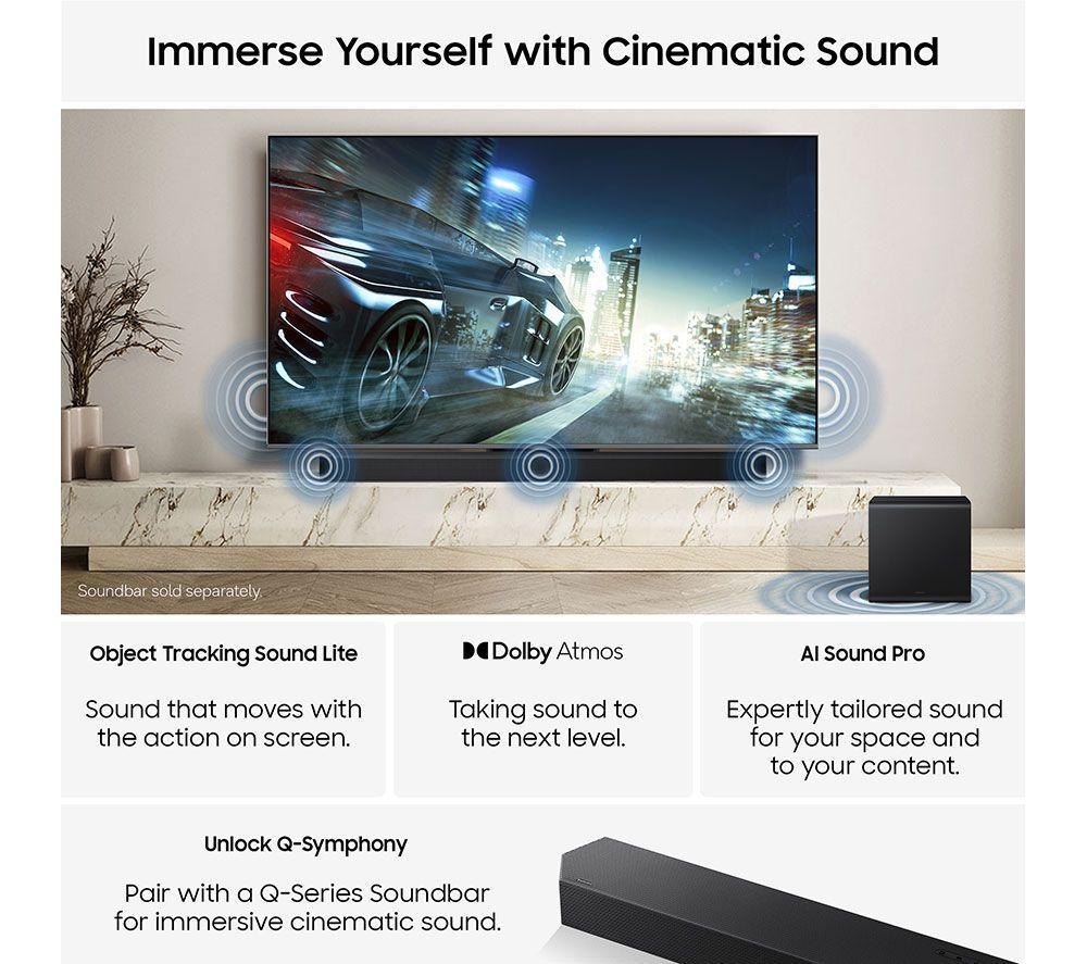 SAMSUNG R85H 85" Micro RGB 4K Smart AI TV 2026 & HW-S60D/XU 5.0 All-in-One Sound Bar Bundle image number 12 of 16