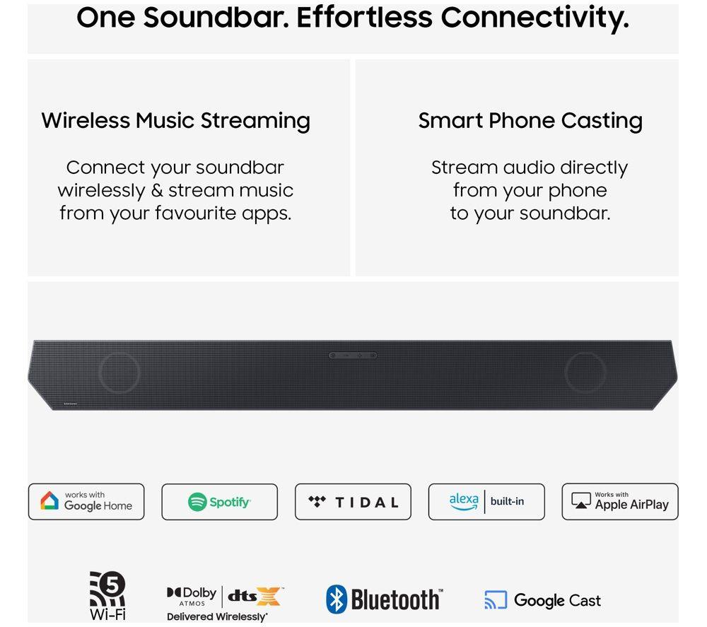 SAMSUNG S90H 65" OLED Glare Free 4K Vision AI Smart TV 2026 & HW-Q600H/XU 3.1.2 Wireless Sound Bar with Dolby Atmos Bundle image number 12 of 15