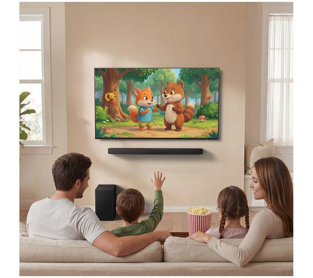 SAMSUNG S90H 77" OLED Glare Free 4K Vision AI Smart TV & HW-Q600H/XU 3.1.2 Wireless Sound Bar Bundle image number 2 of 15