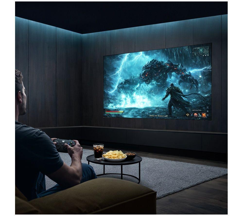SAMSUNG S90H 77" OLED Glare Free 4K Vision AI Smart TV & HW-Q600H/XU 3.1.2 Wireless Sound Bar Bundle image number 14 of 15
