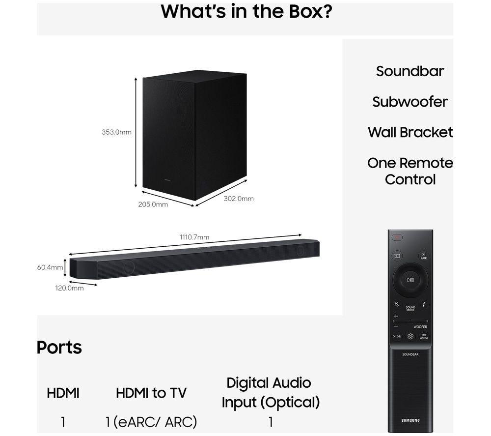 SAMSUNG S99H 77" OLED Glare Free & Art Mode 4K Vision AI Smart TV 2026 & HW-Q600H/XU 3.1.2 Wireless Sound Bar Bundle image number 5 of 14