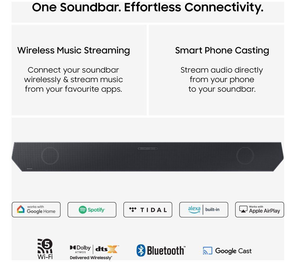 SAMSUNG S99H 83" OLED 4K Vision AI Smart TV 2026 & HW-Q600H/XU 3.1.2 Wireless Sound Bar Bundle image number 5 of 16