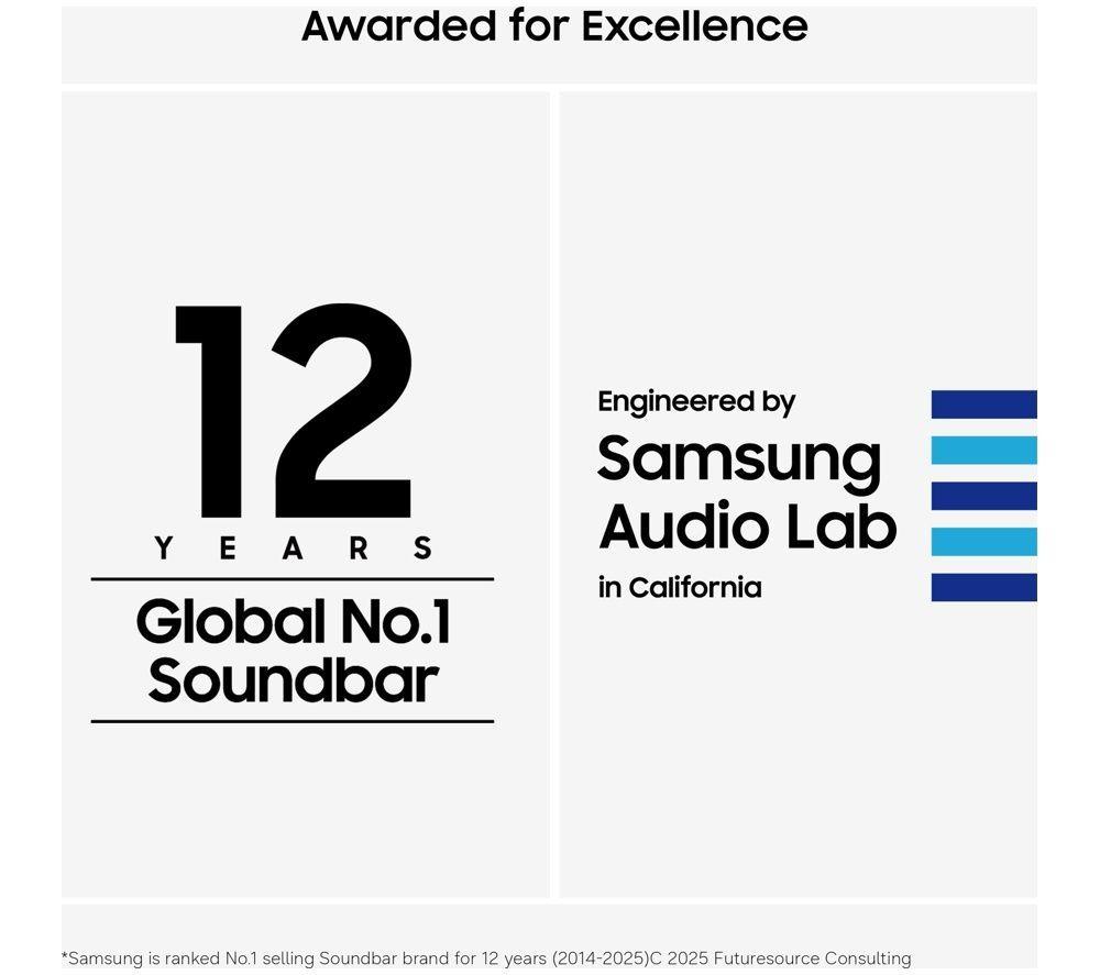 SAMSUNG S99H 83" OLED 4K Vision AI Smart TV 2026 & HW-Q600H/XU 3.1.2 Wireless Sound Bar Bundle image number 9 of 16