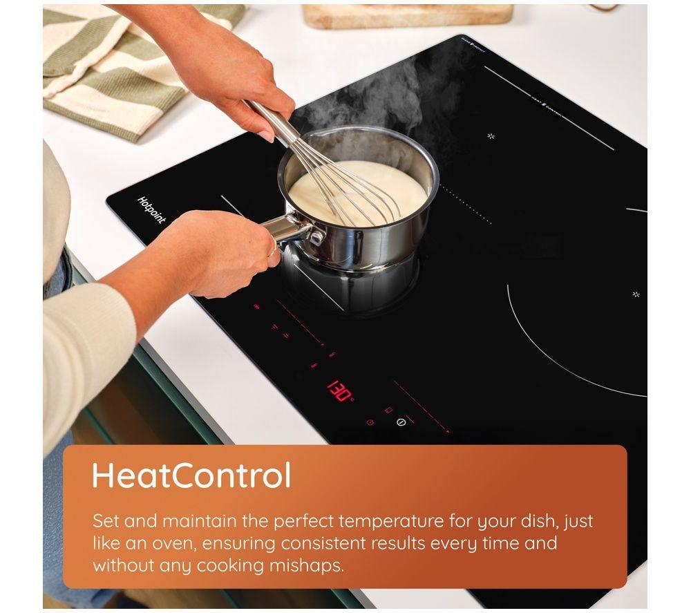 HOTPOINT HeatControl HTH8017KCF2 80 cm Electric Induction Hob - Black image number 3 of 5