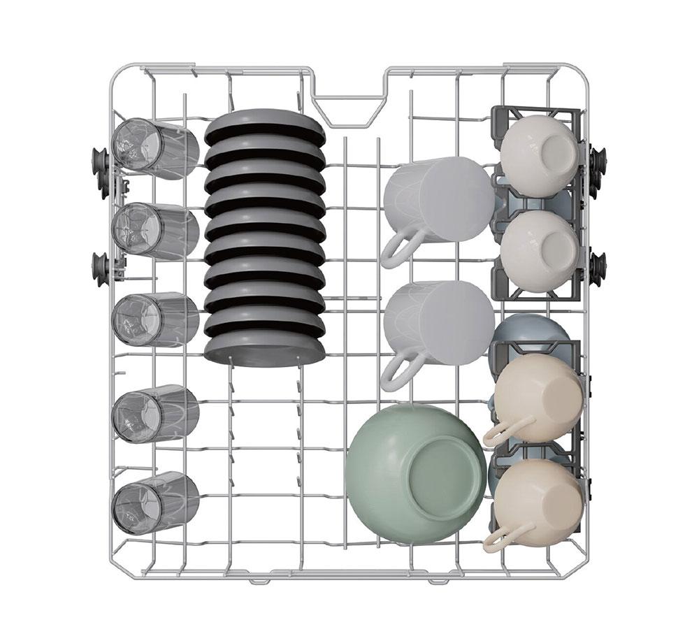 HOOVER H-Dish 500 HFP 4D9F0W-80 Full-size Dishwasher - White image number 9 of 13