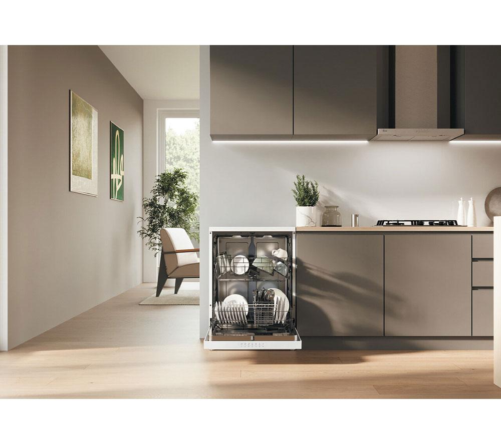 HOOVER H-Dish 500 HFP 4D9F0W-80 Full-size Dishwasher - White image number 12 of 13