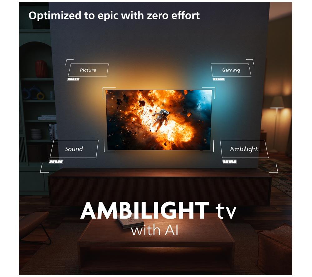 PHILIPS Ambilight 50PUS8001/05 50" Smart 4K Ultra HD HDR LED TV image number 7 of 15