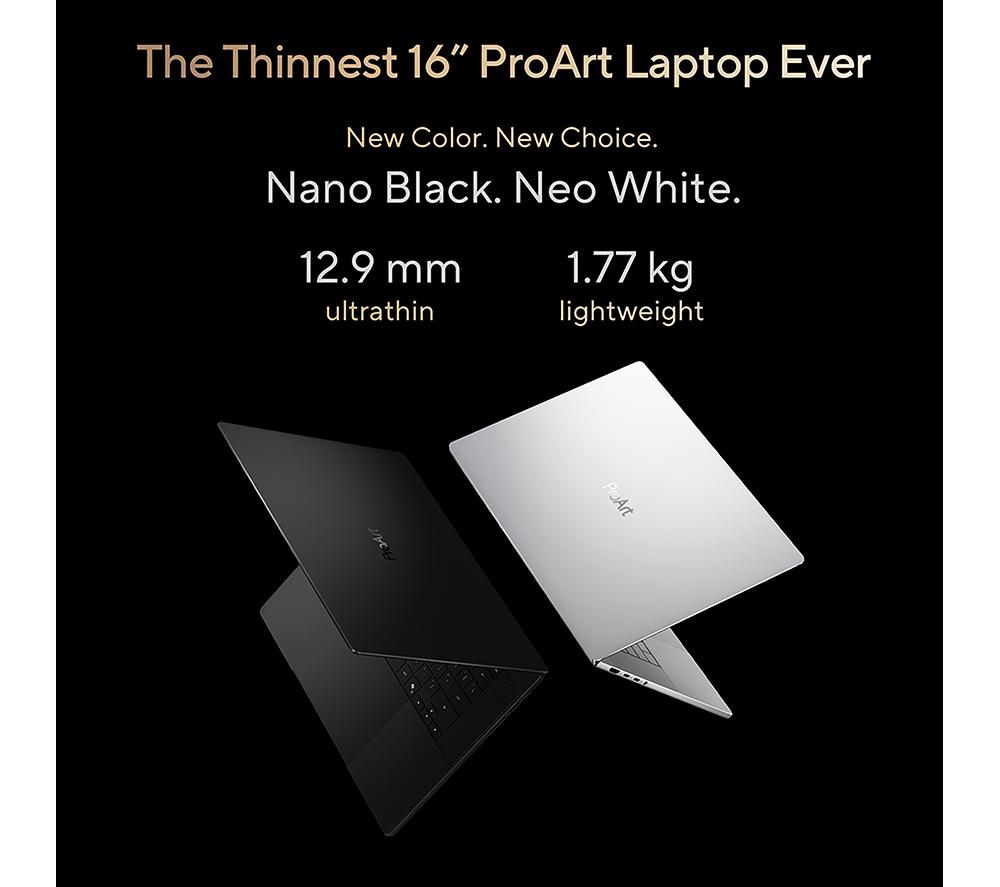 ASUS ProArt P16 OLED 16" Laptop - NVIDIA RTX Spark&trade;, 24 GB RAM, 1 TB SSD, Neo White image number 8 of 10