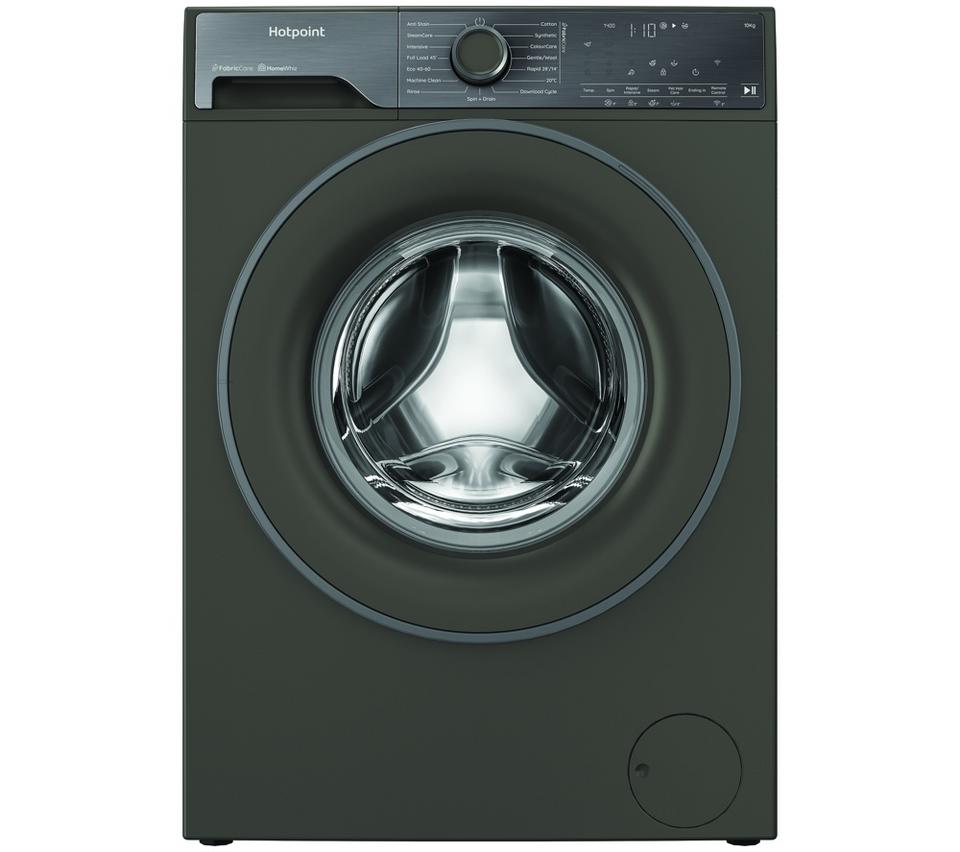HOTPOINT Fabric Care HB103WGCAREUK WiFi-enabled 10 kg 1400 Spin Washing Machine - Dark Grey