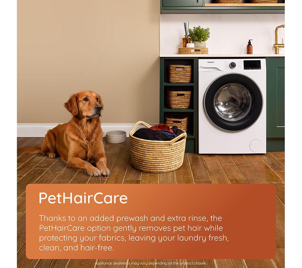 HOTPOINT Fabric Care HB103WGCAREUK WiFi-enabled 10 kg 1400 Spin Washing Machine - Dark Grey image number 9 of 11