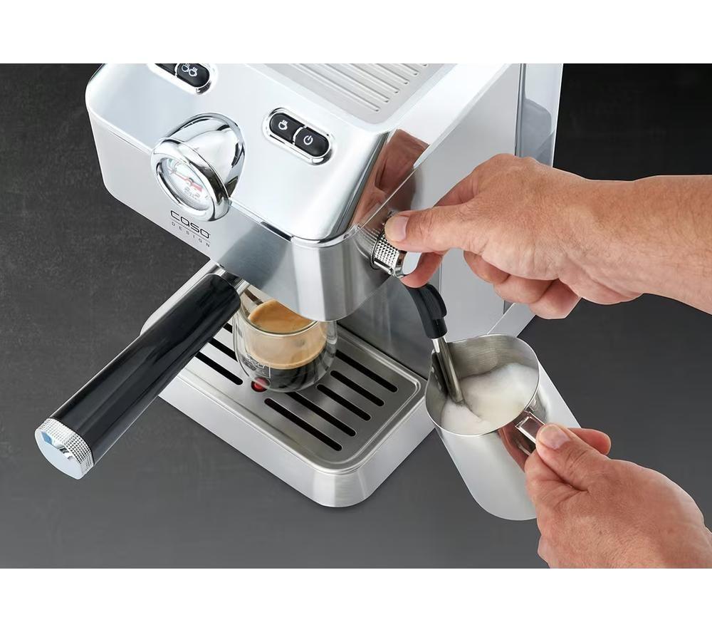 CASO Espresso Gourmet 1820 Coffee Machine - Silver image number 3 of 4
