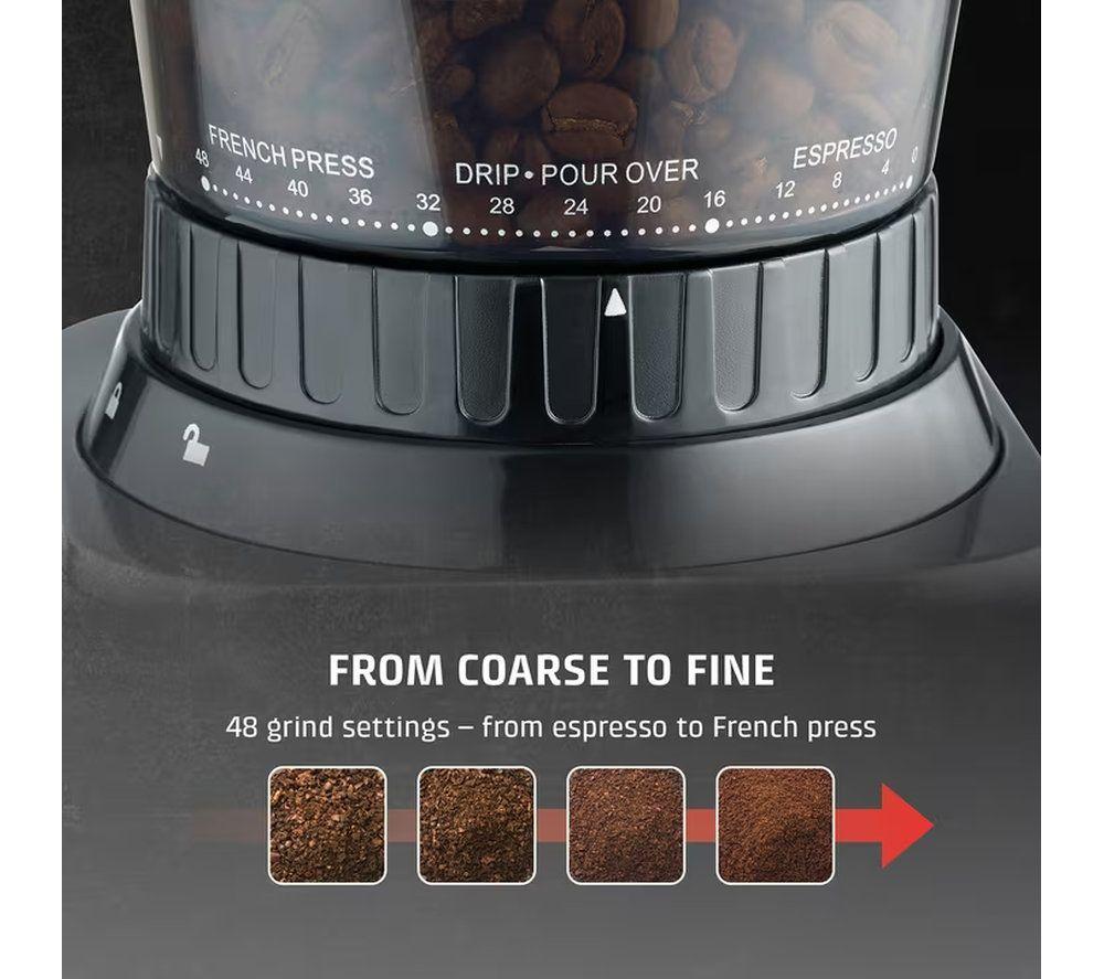 CASO BaristaChef Inox Coffee Grinder - Silver image number 3 of 9