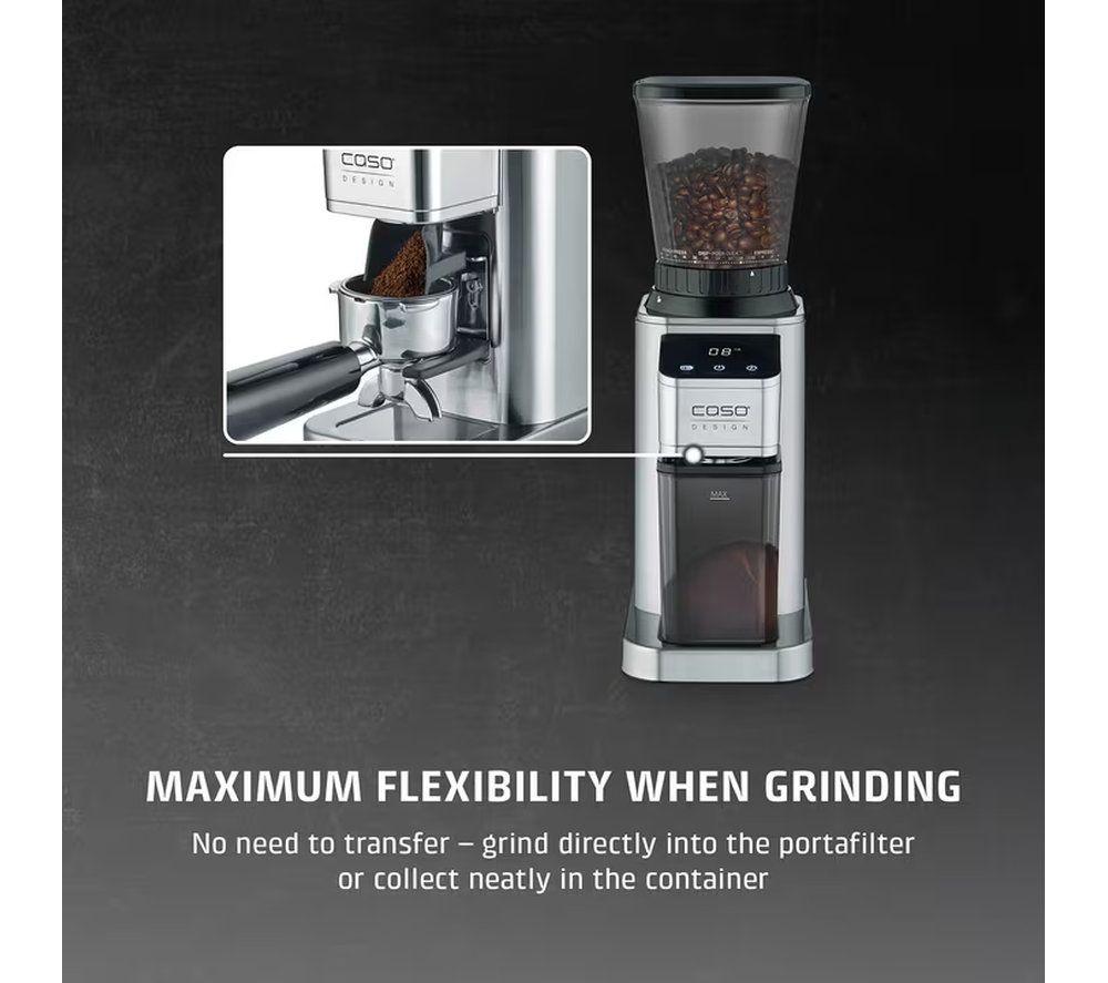 CASO BaristaChef Inox Coffee Grinder - Silver image number 4 of 9