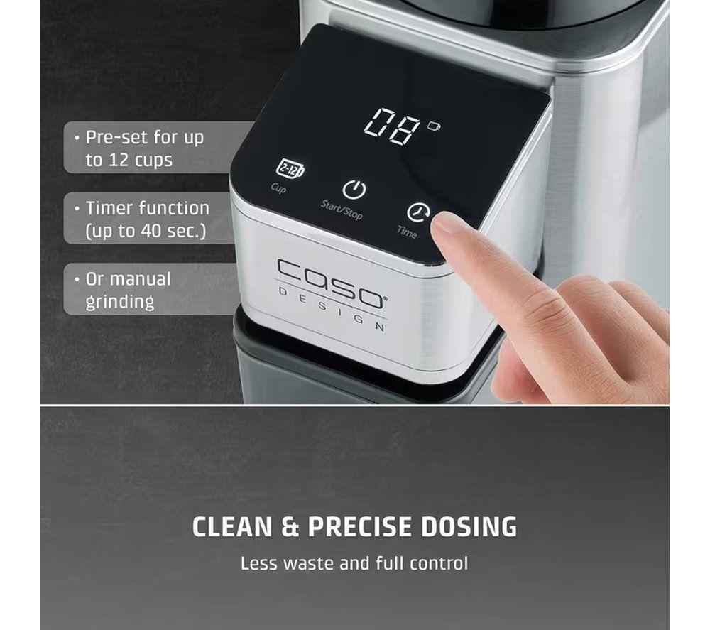 CASO BaristaChef Inox Coffee Grinder - Silver image number 7 of 9