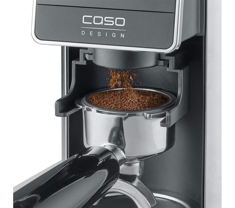 CASO BaristaChef Inox Pro Coffee Grinder - Black & Silver image number 5 of 9
