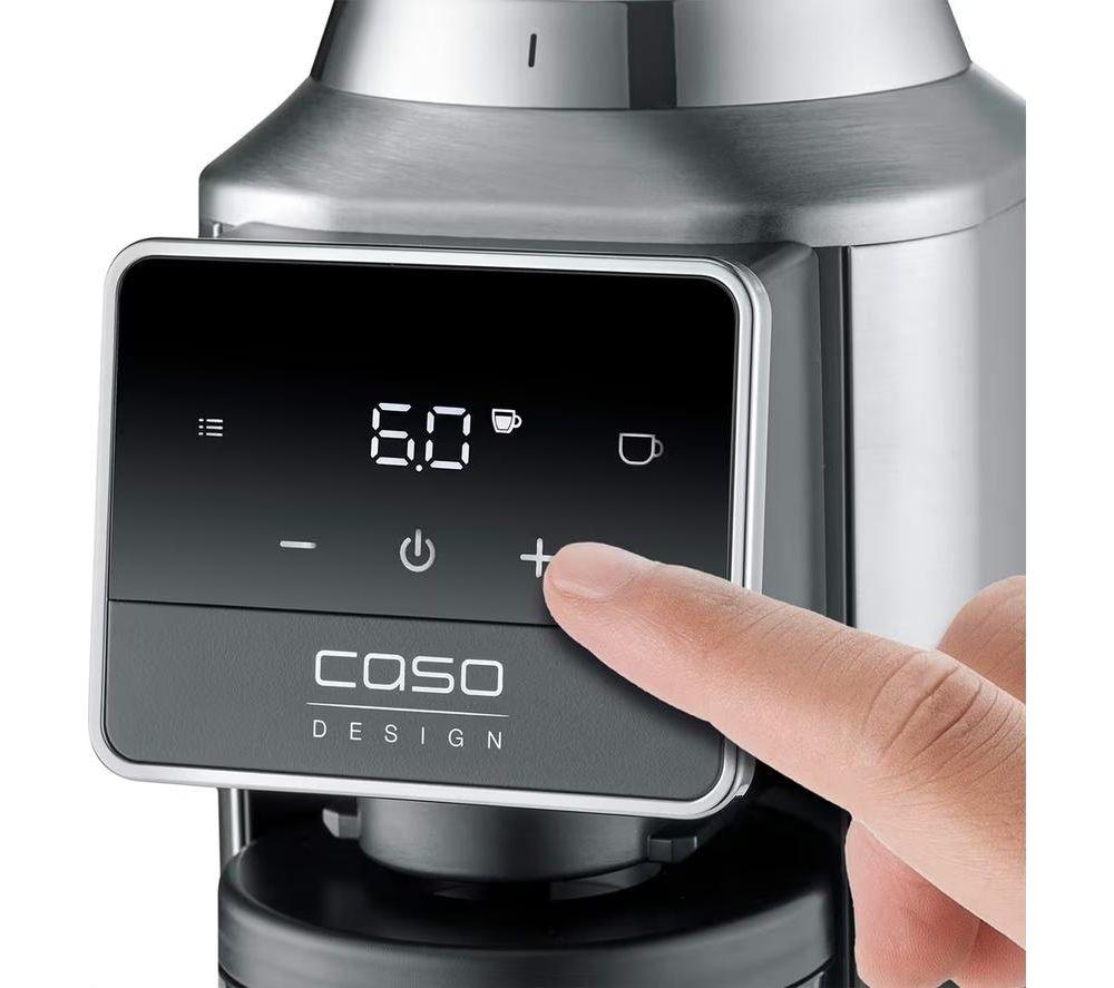 CASO BaristaChef Inox Pro Coffee Grinder - Black & Silver image number 8 of 9