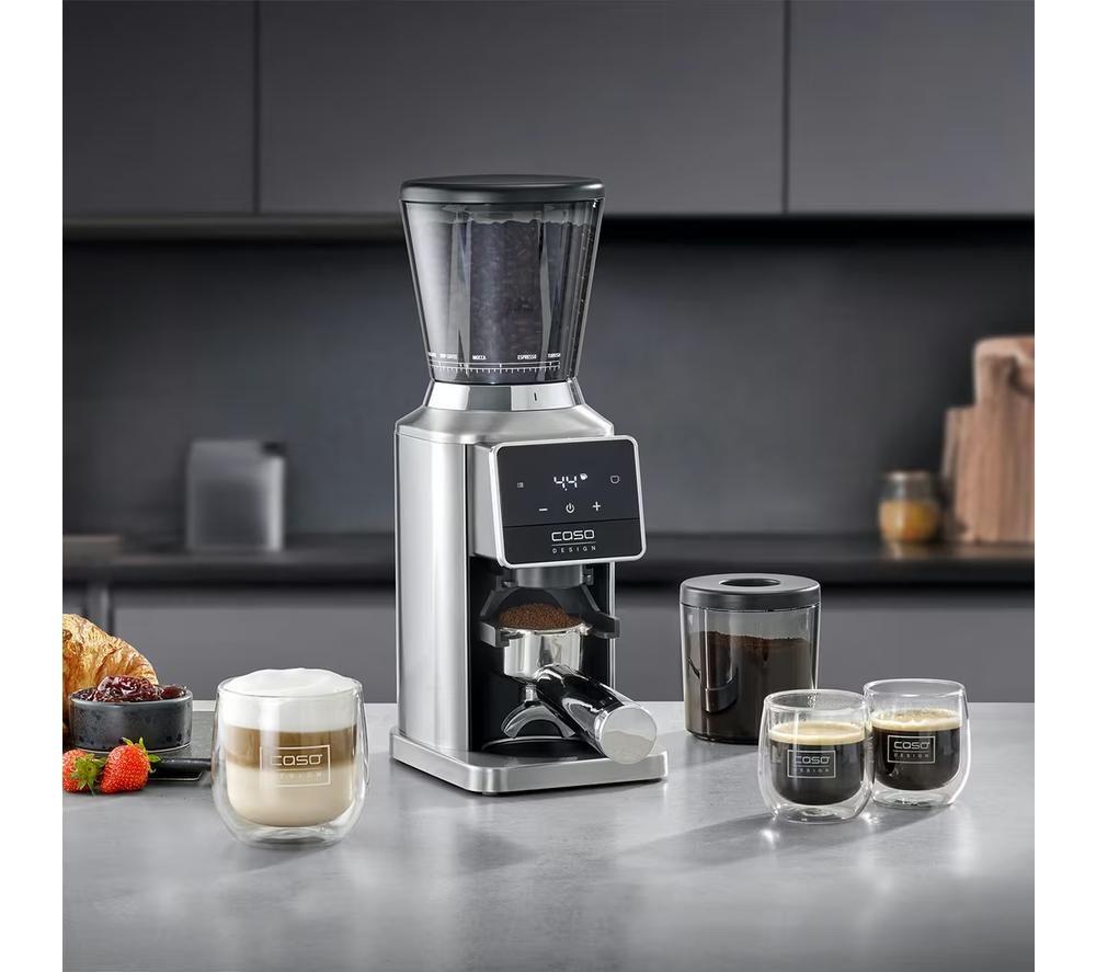 CASO BaristaChef Inox Pro Coffee Grinder - Black & Silver image number 9 of 9