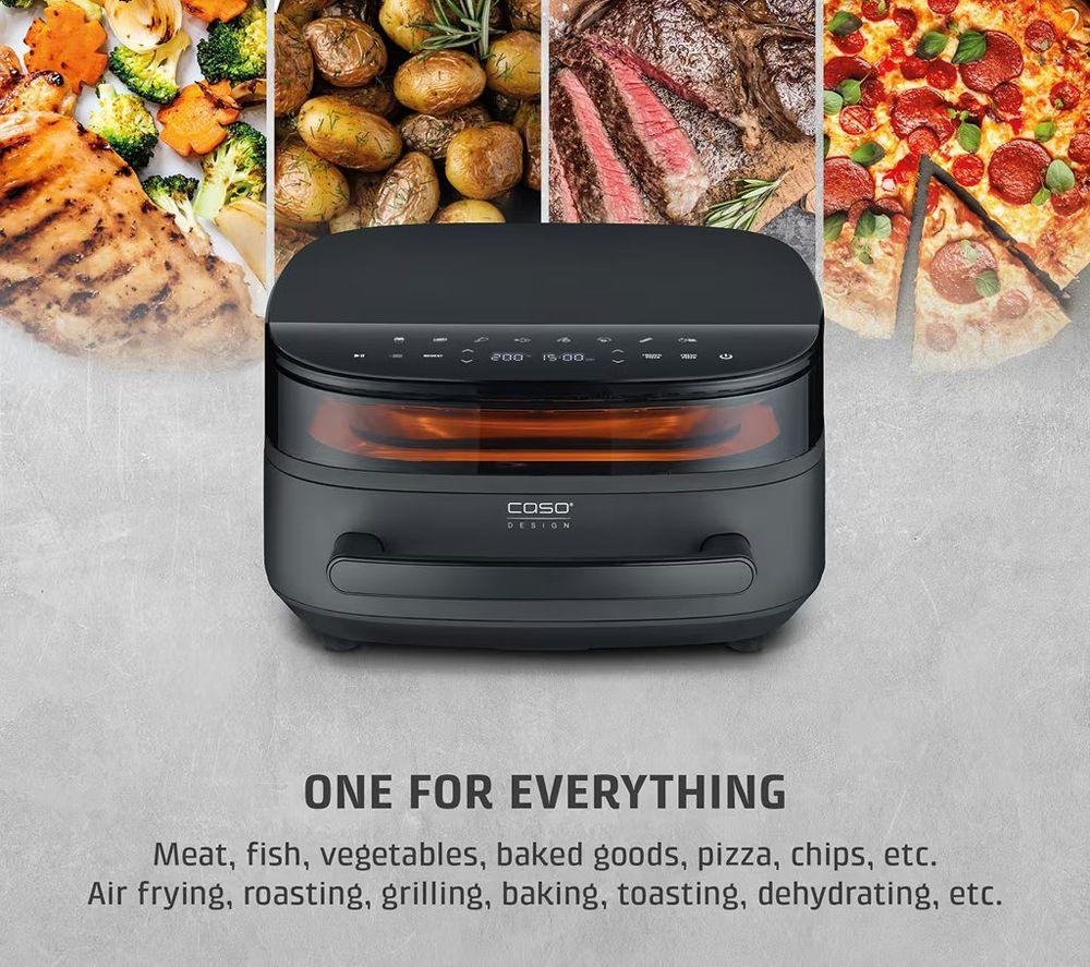 CASO AirFry & PizzaChef Fryer - Black image number 4 of 5