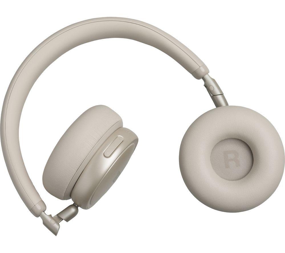JBL Live 680NC Wireless Bluetooth Noise-Cancelling Headphones - Champagne image number 8 of 9