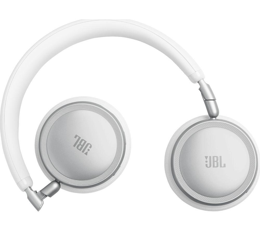 JBL Live 680NC Wireless Bluetooth Noise-Cancelling Headphones - White image number 5 of 9