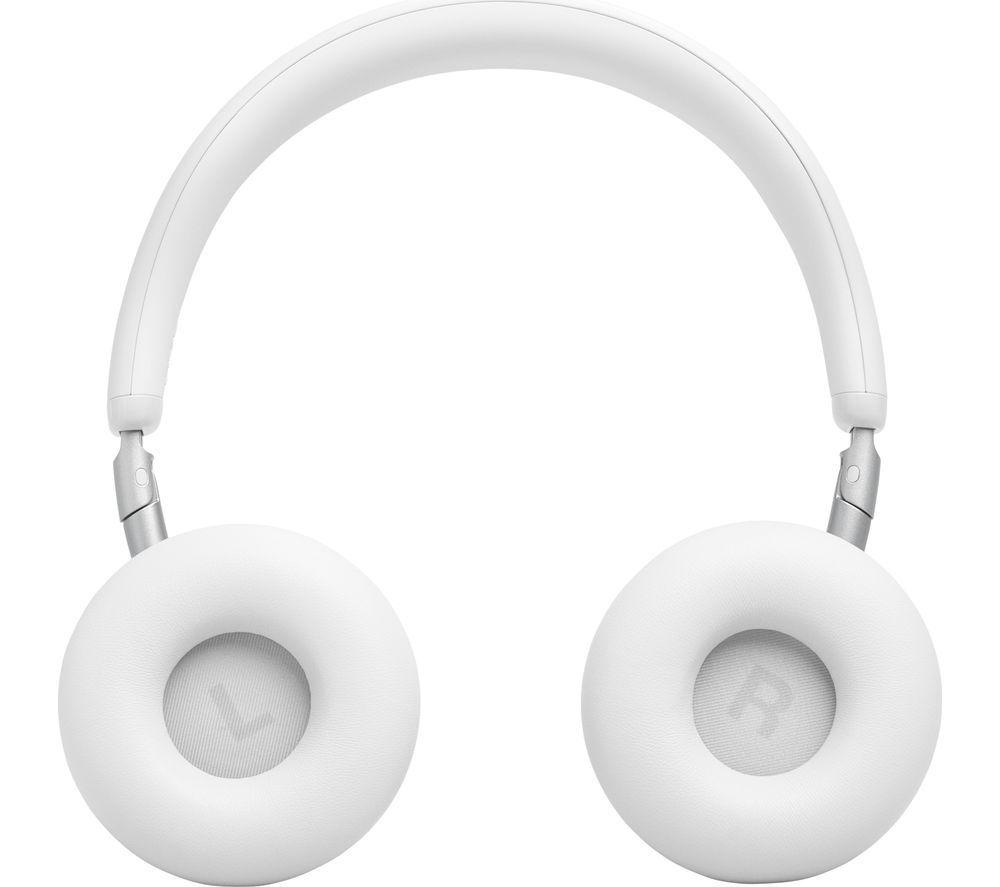 JBL Live 680NC Wireless Bluetooth Noise-Cancelling Headphones - White image number 7 of 9